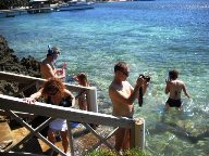 [Snorkeling in Half Moon Bay] Click to enlarge